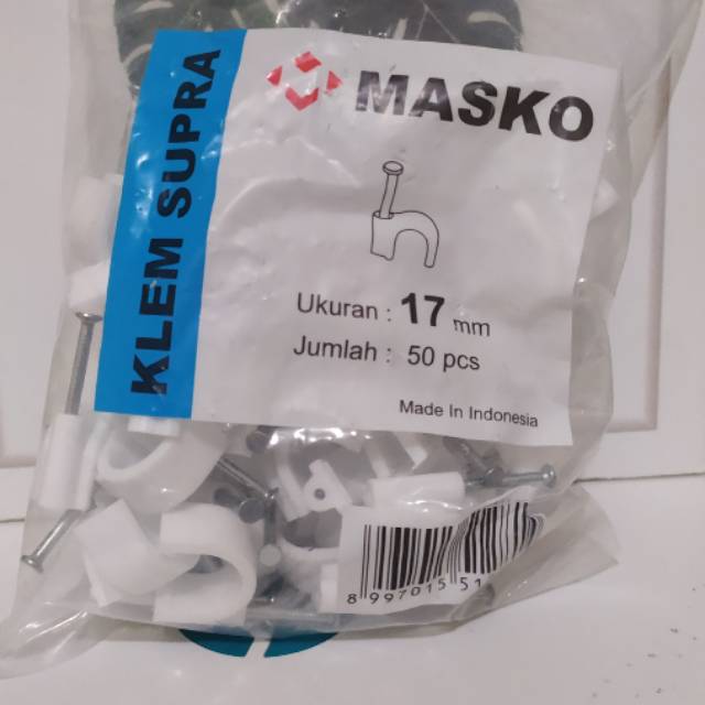 Klem masko 17mm/ klem selang pembuangan /klem flexibel