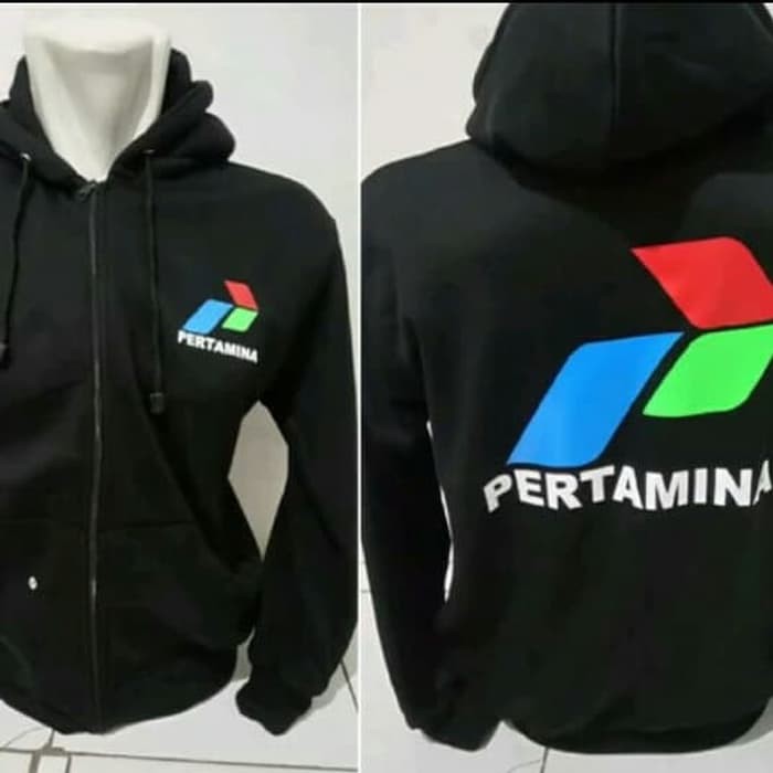 NJSTO361 JAKET ZIPPER OUTERWEAR SWEATER OUTERWEAR PERTAMINA PERTAMAX INDONESIA