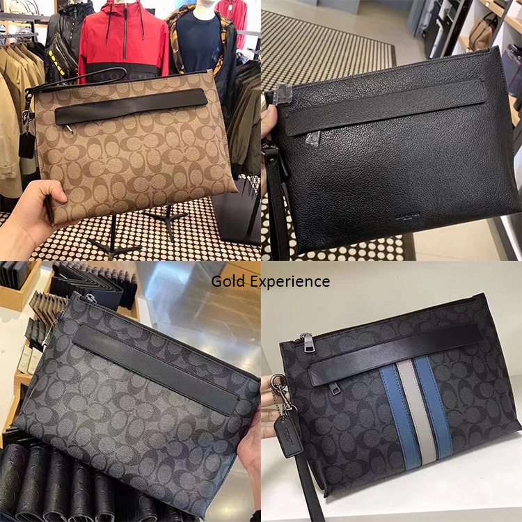 Tas Pria Clutch coach clutch wrist bag cowhide with PVC material men and women