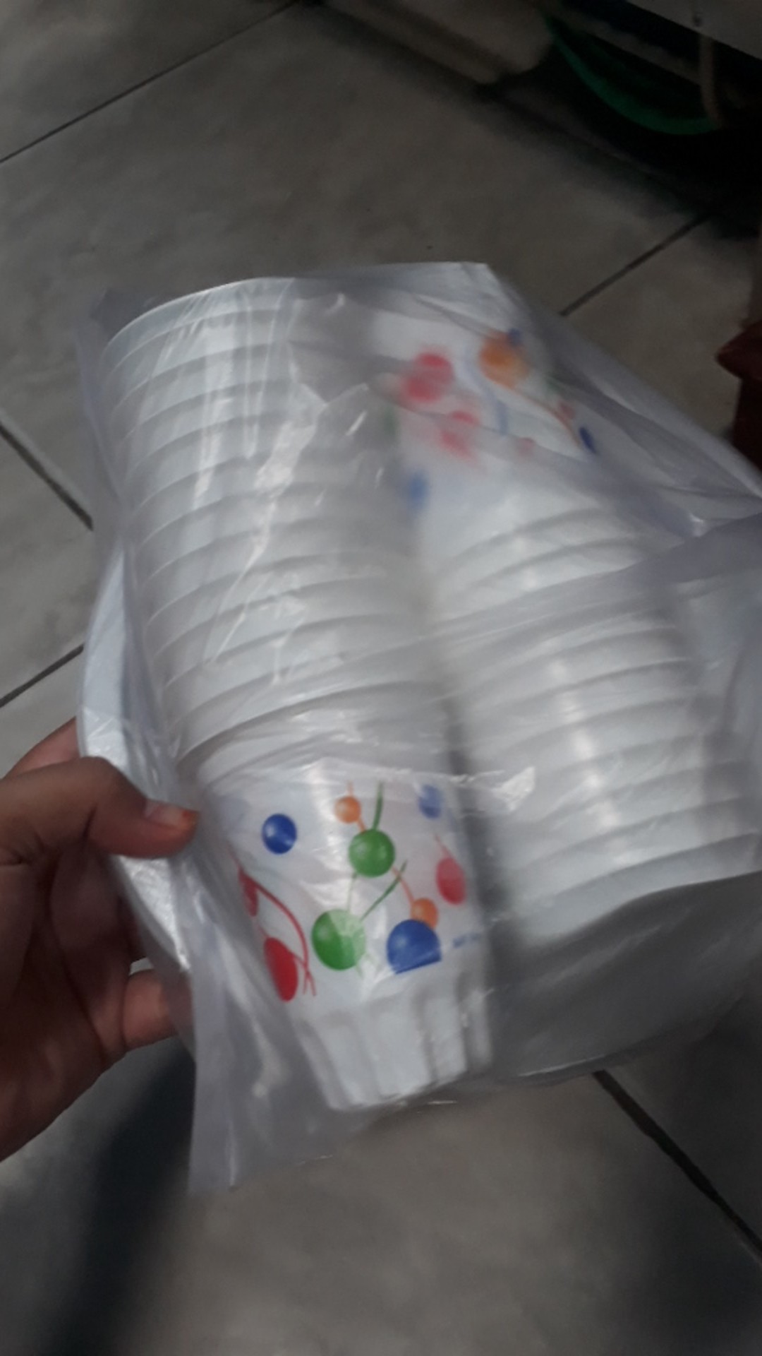 Piring Plastik Putih Susu P9 Besar Large Kue Ultah