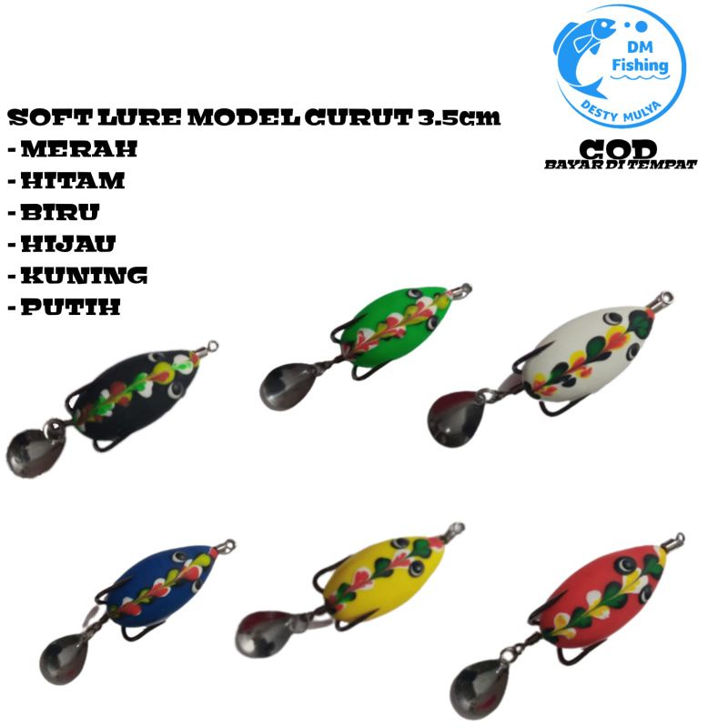 SOFT LURE MODEL CURUT 3.5 CM.