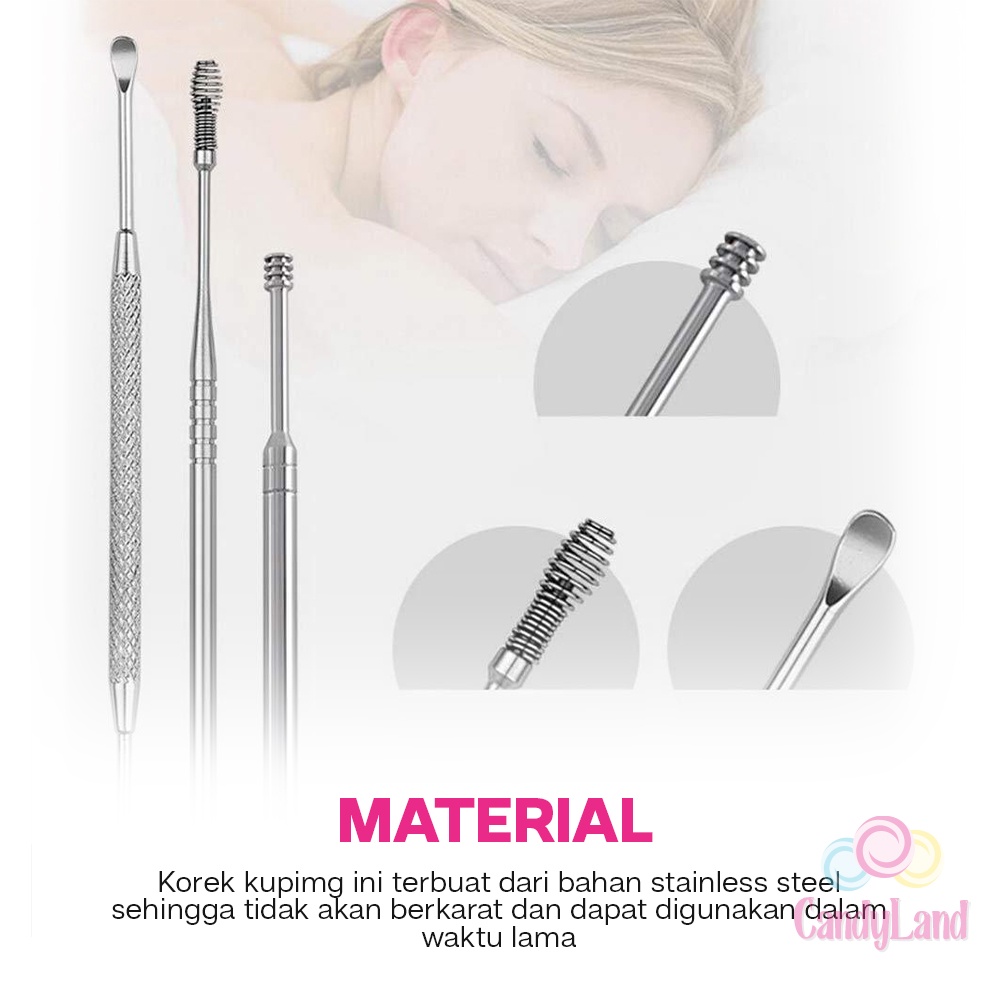 Pembersih Telinga Korek Kuping Stainless Ear Wax