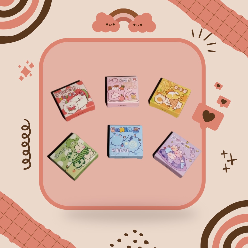 

50 pcs Stiker Series 3 Cute | Lucu | Kawaii | Aesthetic | Jurnaling, Scrapbook, Bujo, Dekorasi