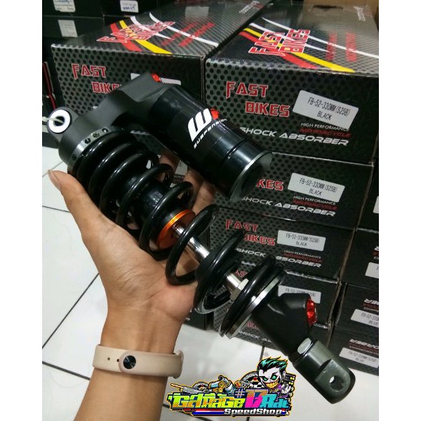 Jual Shockbreaker Fast Bikes Black Copy Wp Tabung Atas Ukuran Mm