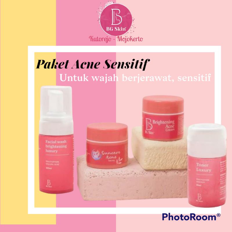 Beauty Glow Skincare Paket Acne Sensitif