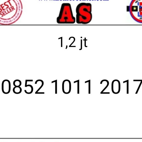 Kartu Perdana As Seri Tahun 2017 - 0852 1011 2017 LRI 501