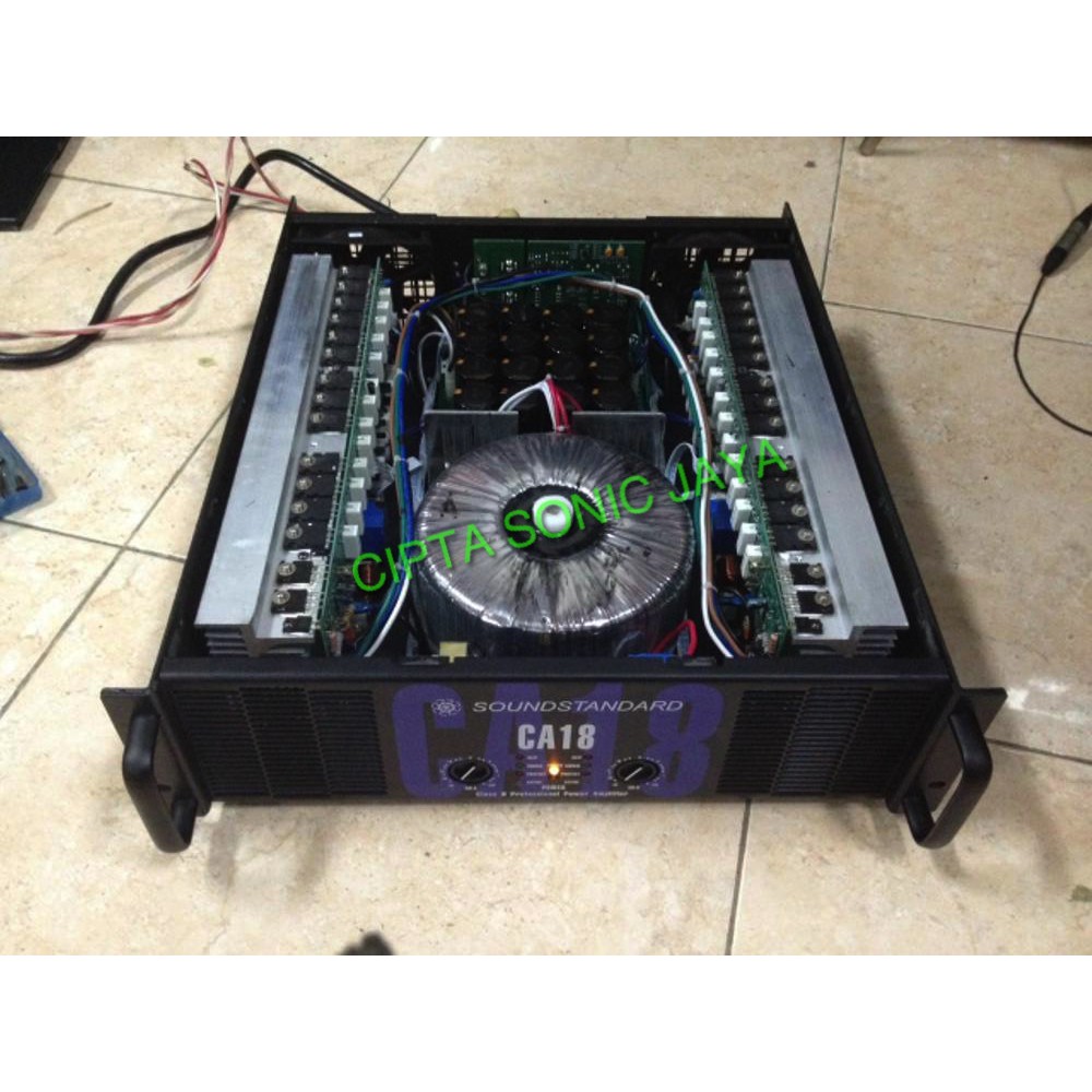 (PETI KAYU) power amplifier soundstandar CA 18 / CA18 full komponen kualitas import