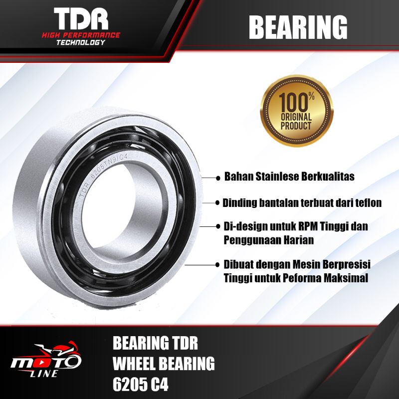 bearing tdr 6205 c4