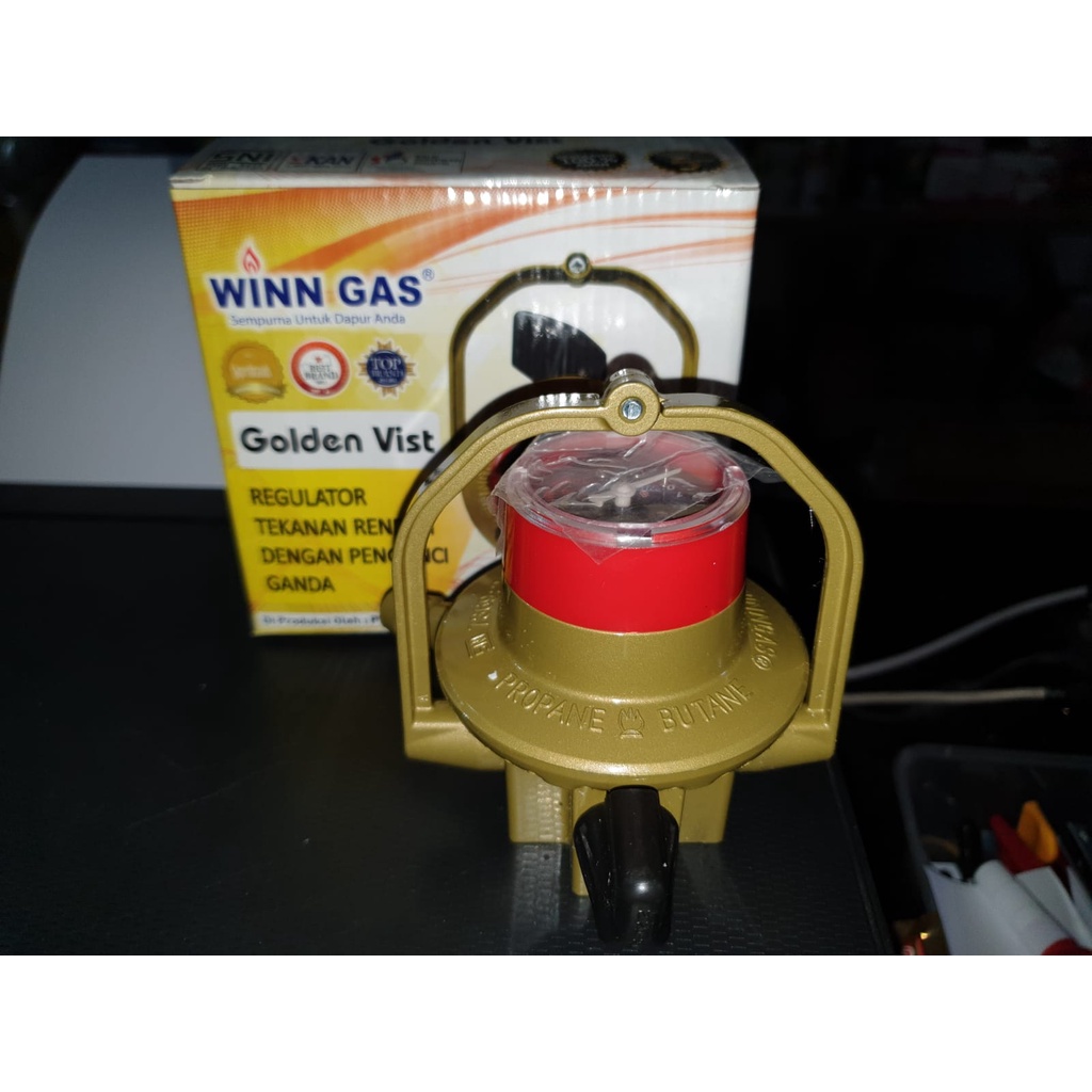 Regulator gas LPG Winn gas tipe w 900 meter Golden vist