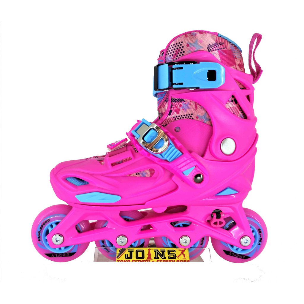 Sepatu Roda Anak Inline Skate anak Kingfly Pink
