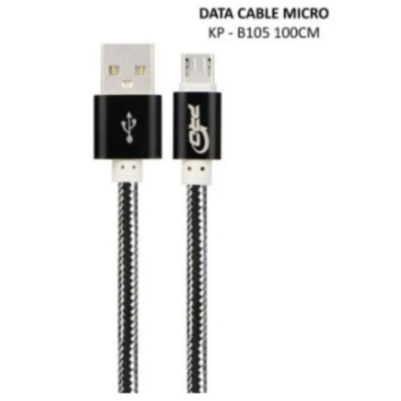 Kabel Data Kabel Charger Kabel Cas Pro Micro KP-B105 100cm