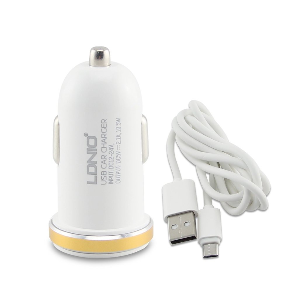 LDNIO DL C22 CAR CHARGER TRAVEL MOBIL 2 PORT TERMURAH USB MICRO ORIGINAL