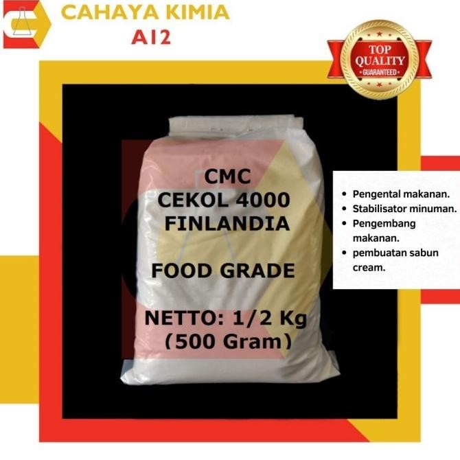 

BISA COD Carboxy Methyl Cellulose Finlandia / CMC FOOD GRADE 1/2 Kg ex CEKOL