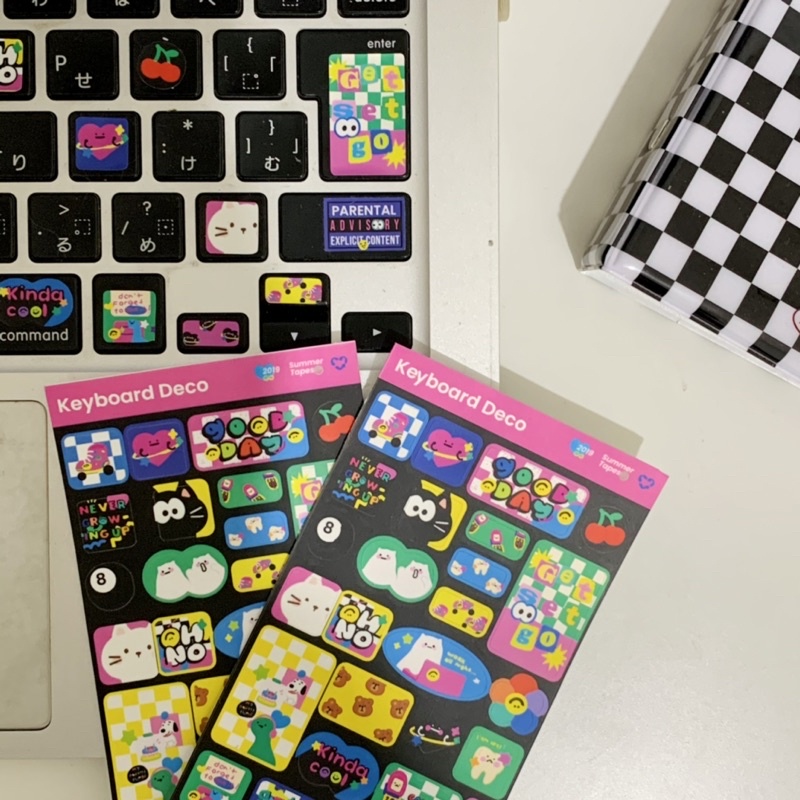 

Summer Tapes - Keyboard Deco Seal Sticker/deco sticker/sticker deco/stiker jurnal