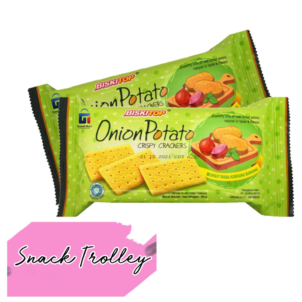

Biskitop Onion Potato Crispy Crackers 50 Gram