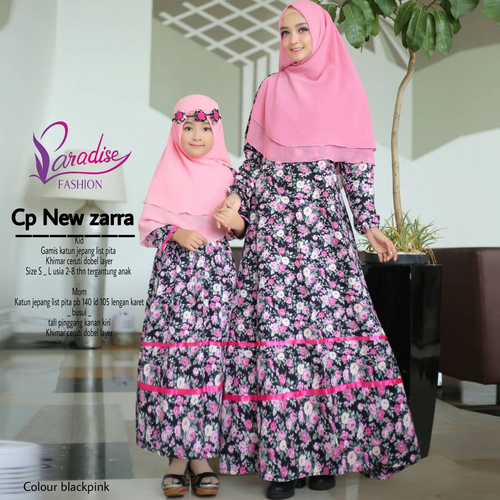 BEST SELLER Couple Zarra / Gamis Couple Ibu & Anak / Dress 