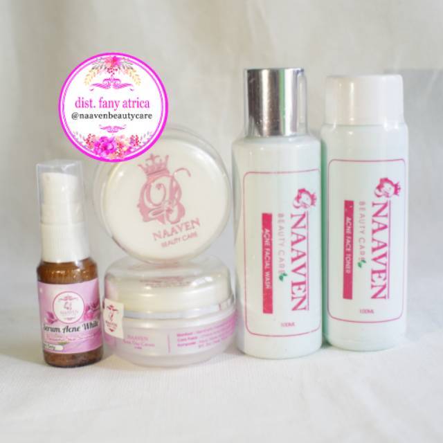 Paket 5in1 Acne White / Hyal Infused   Naaven Beauty Care / Naven / Skincare / Anti merkuri