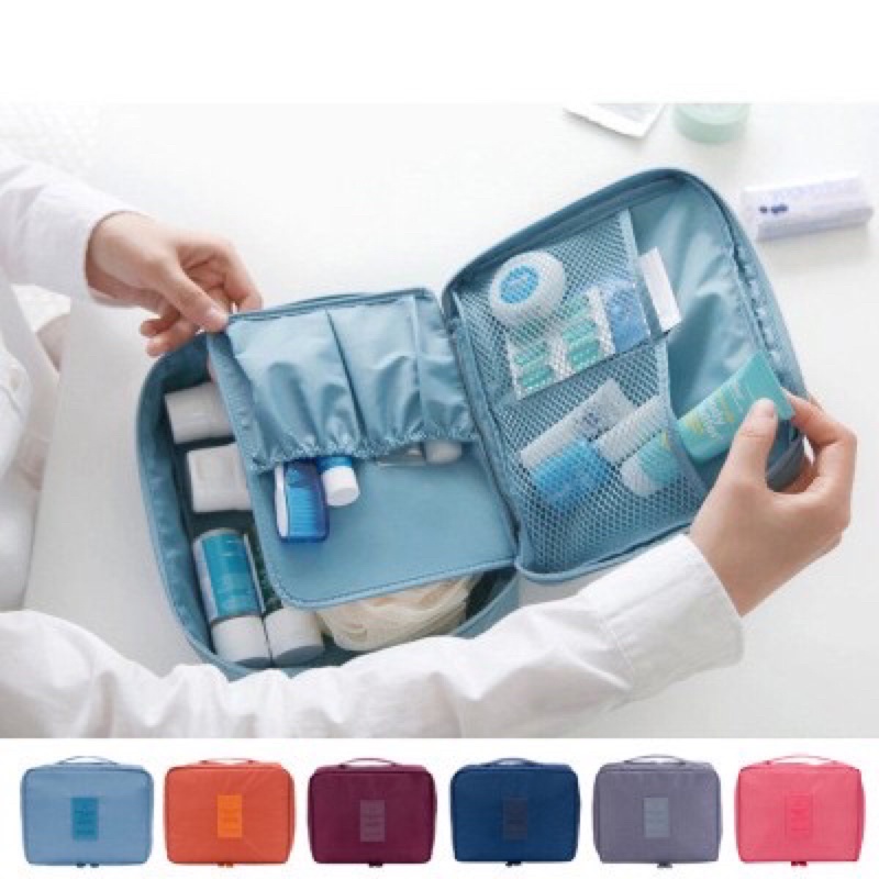 OliveShop ❤️ Tas Kosmetik Monopoly Travel Bag Make Up Organizer Pouch Makeup Korea