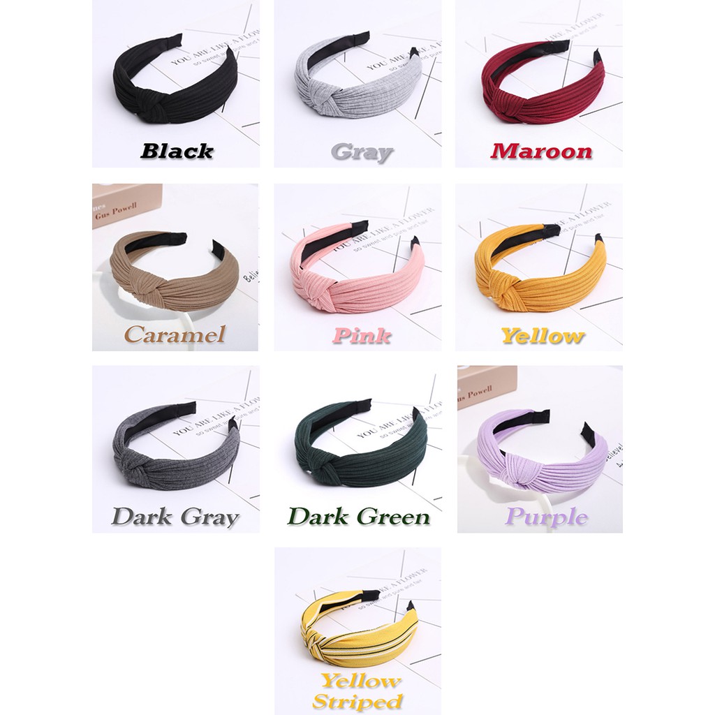 Bando Cantik Wanita Model Simpul Original Aksesoris Rambut Headband Korean Version