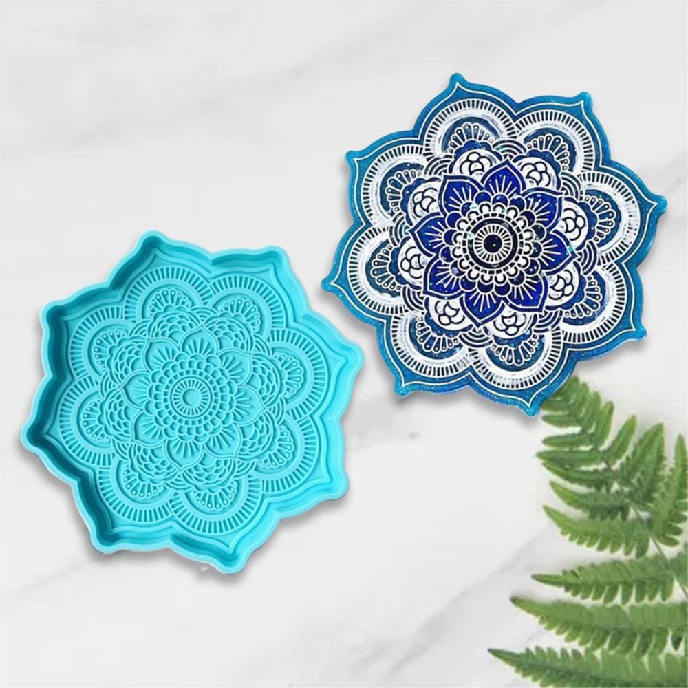 TOP Tatakan Gelas Untuk Minuman Dekorasi Rumah DIY Kerajinan Tray Cup Mat Round Silicone Drink Coaster