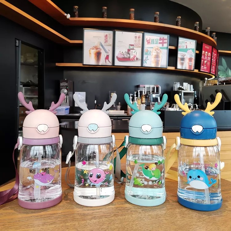 Botol Minum / Tempat Minum SELIYA 2186 Tali Karakter BPA FREE 550ml