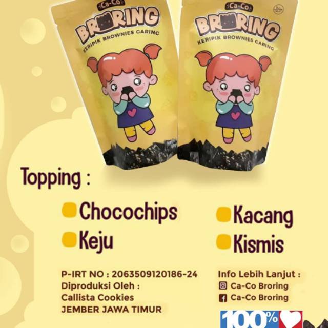 

BRORING (KERIPIK BROWNIES GARING)