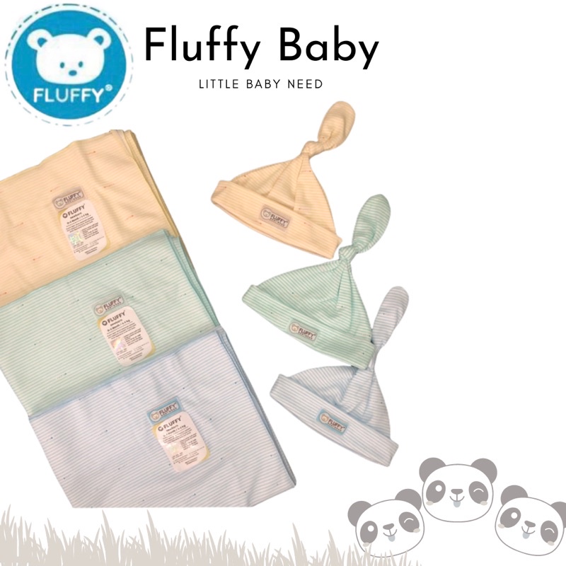 FLUFFY BABY BEDONG BAYI TOPI FLUFFY PERLENGKAPAN BAYI BARU LAHIR
