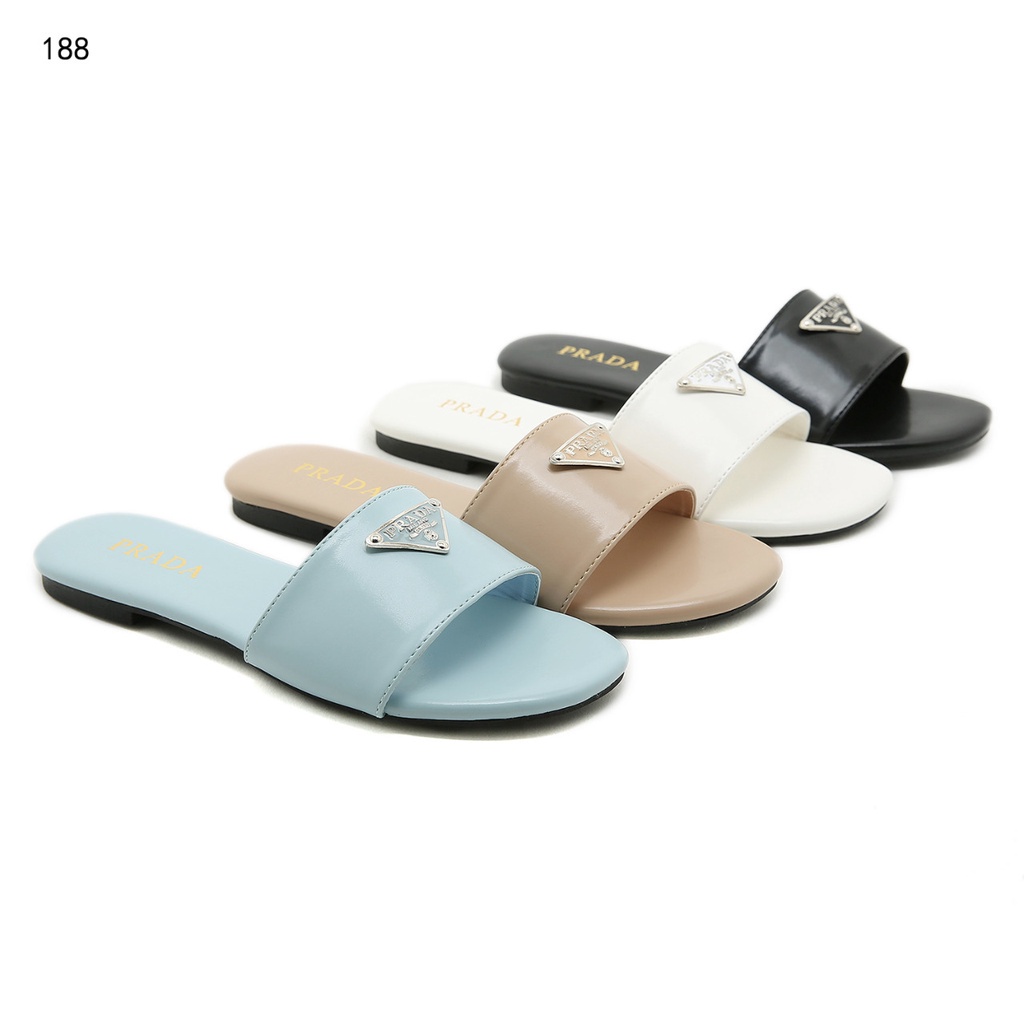 PRD Logo Plaque Flat Sandals  #188