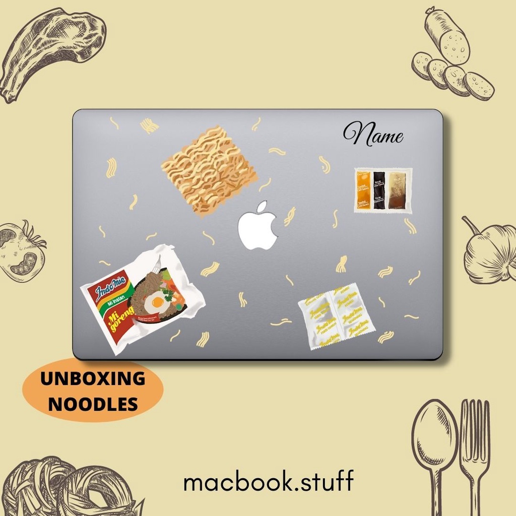 MACBOOK Case CUSTOM INSTANT NOODLE INDOMIE IRVINS COLLECTION DESIGN NEW AIR PRO RETINA 11 12 13 14 15 16 INCH NON /  WITH CD ROOM / TOUCHBAR / TOUCH ID / M1 2020 2021 2022