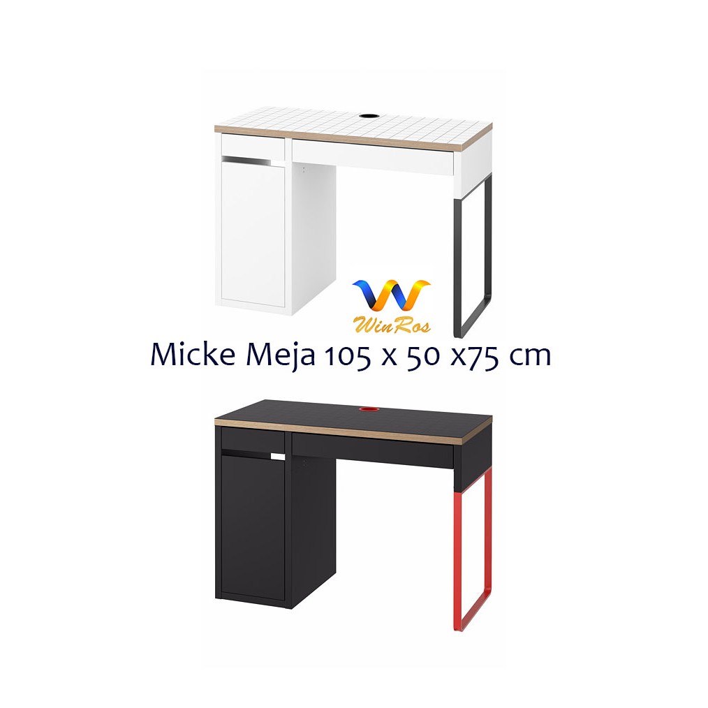 MICKE Meja antrasit 105x50x75 cm