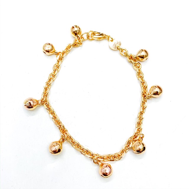 Gelang Tangan Kringcingan Warna Gold Rhodium with Gold Plating
