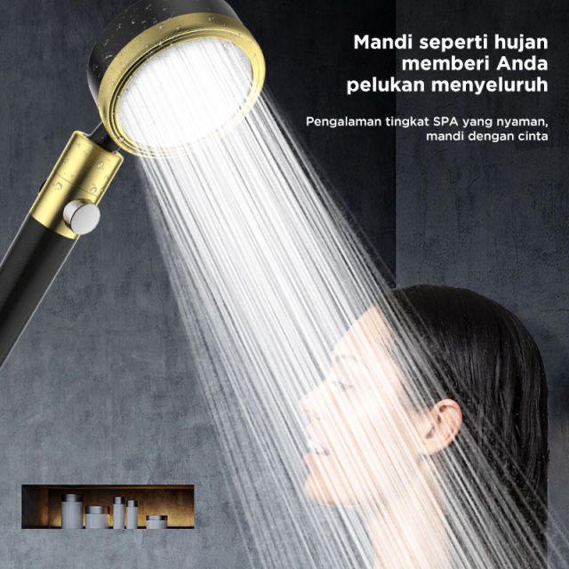 KEPALA SHOWER MANDI/SPRINKLER SHOWER MANDI/STAINLESS FREE PACKING BUBBLE DAN DUS VD