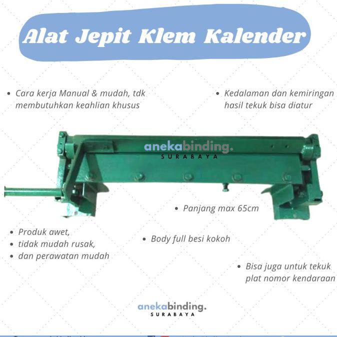 

Buruan Beli] Mesin Klip Kalender/Mesin Jepit Kaleng Kalender/Alat Klem Kalender