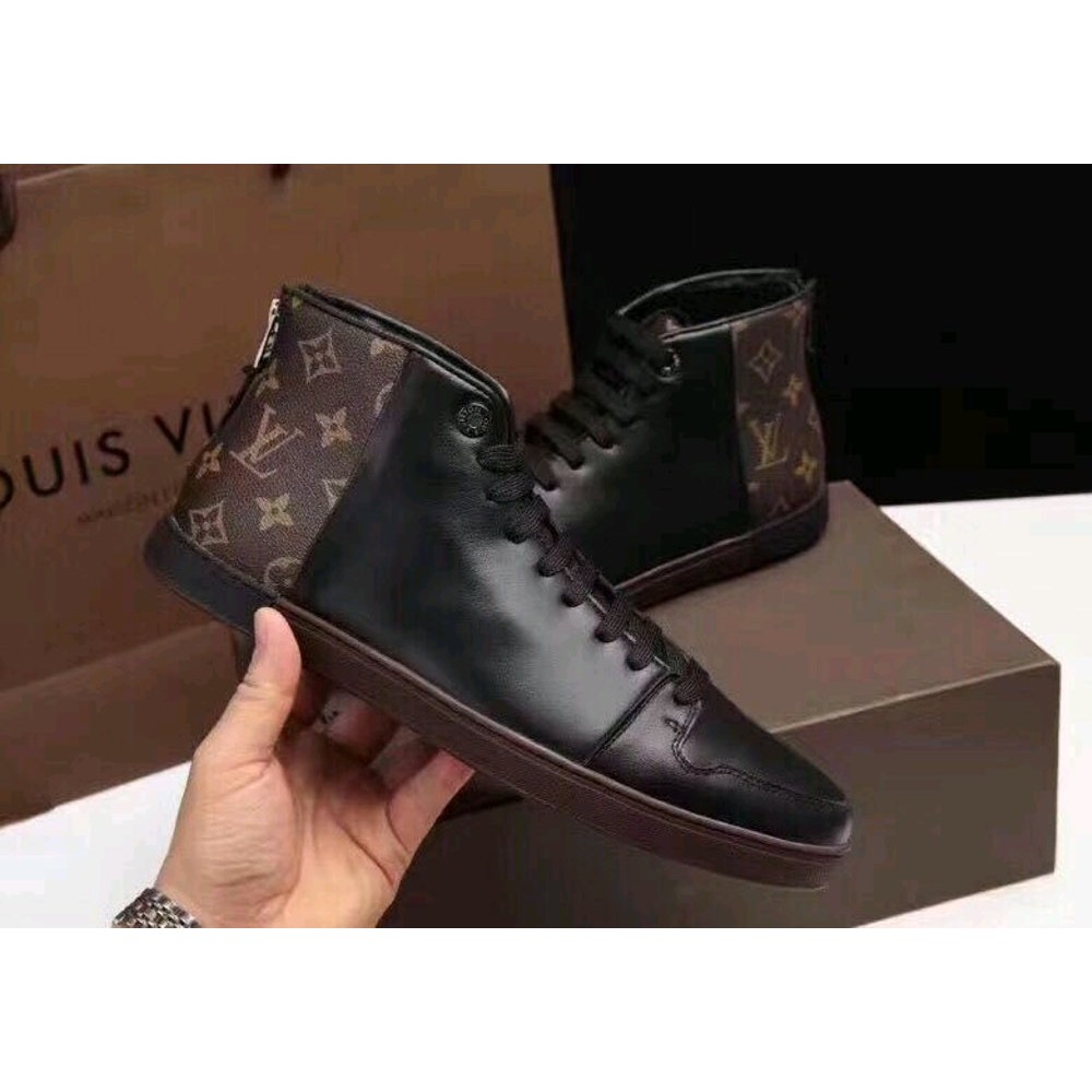 sepatu lv mono boots mirror quality