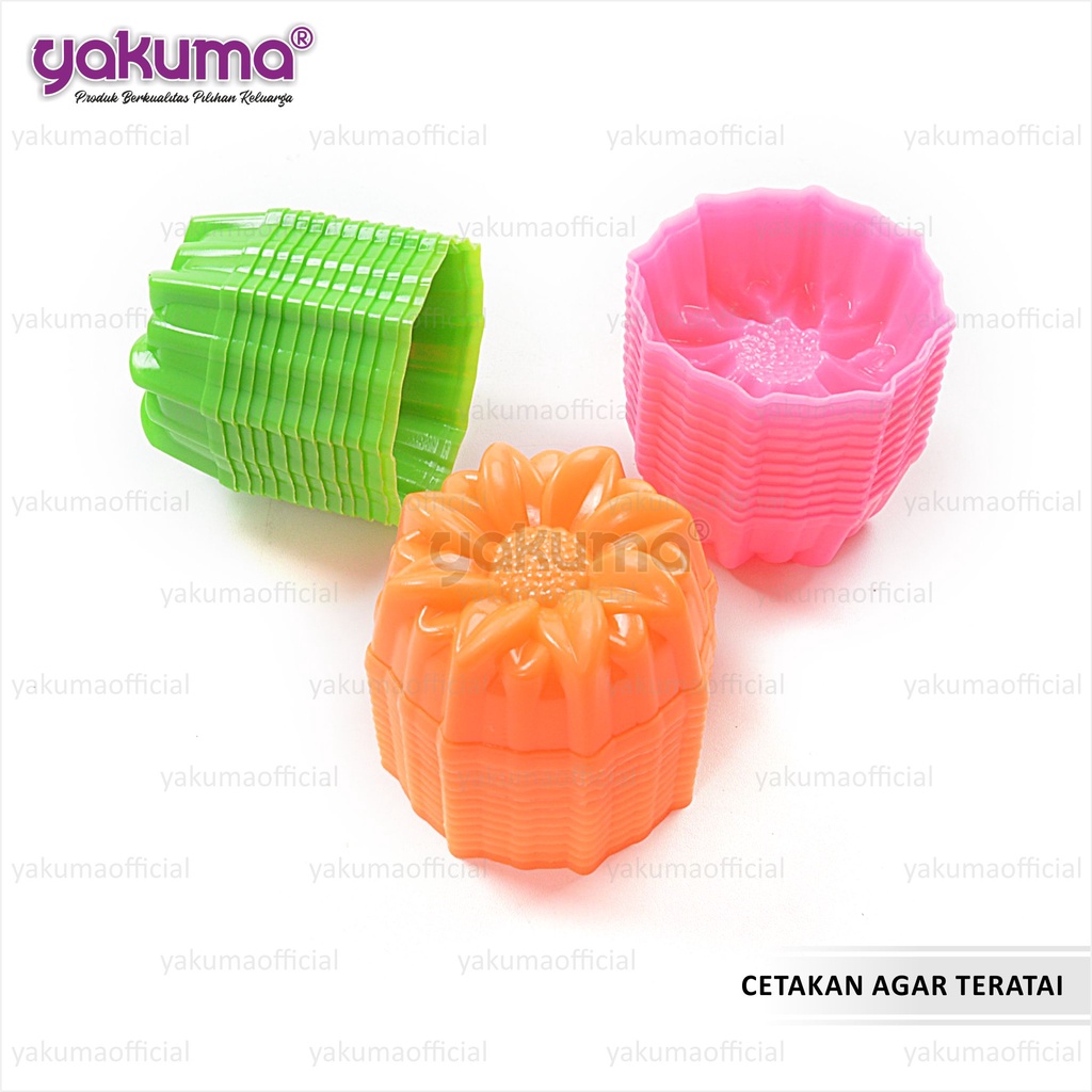 CETAKAN AGAR / JELLY / PUDING / COKLAT TERATAI (12 PCS)