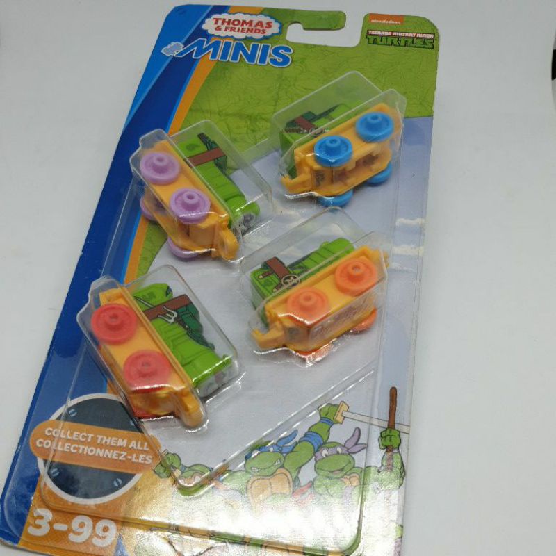 Kereta Api Thomas and Friends ft Teenage Mutant Ninja Turtle ukuran kecil