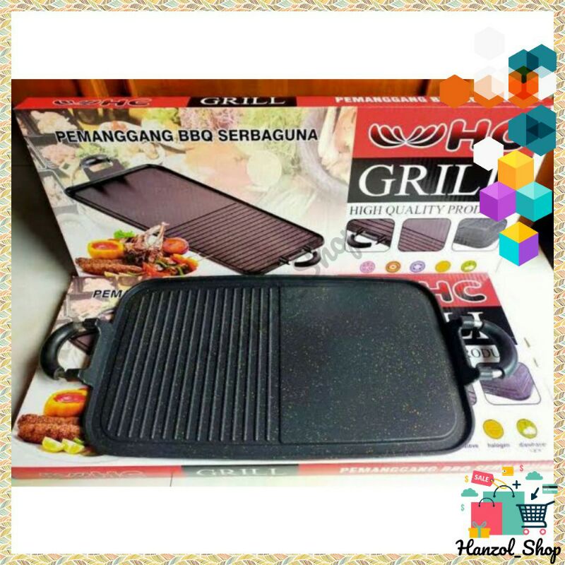 Pemanggang BBQ Serbaguna / Grill Pan Pemanggang