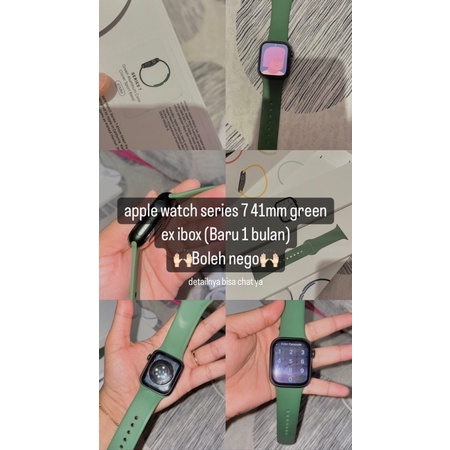 apple watch series 7 41 mm green second ex ibox