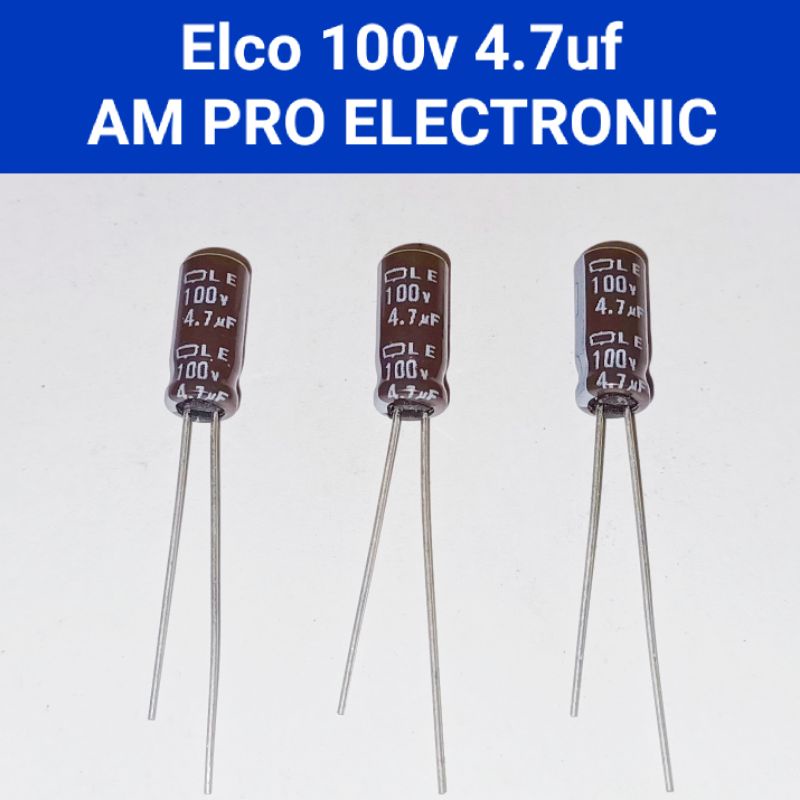 Elco 100v 4.7uf Elko 4.7uf 100v Pengganti 50v