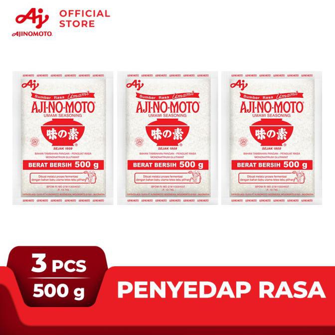

BISA BAYAR DITEMPAT AJI-NO-MOTO® 500g (3 pcs) ( Ajinomoto ) FREE ONGKIR Kode 747