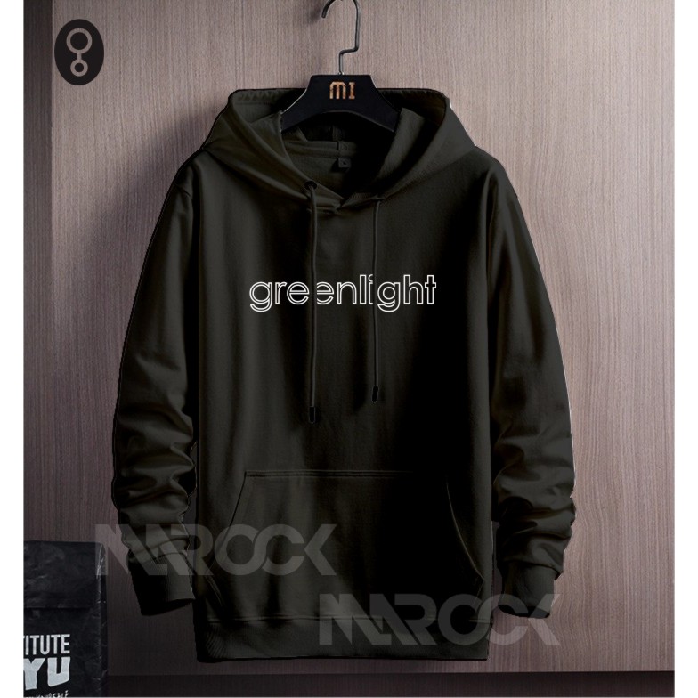 TERMURAH !! COD Jaket Sweater Hoodie Pria Distro Greenlights Original Big Size Jumbo M - XXL