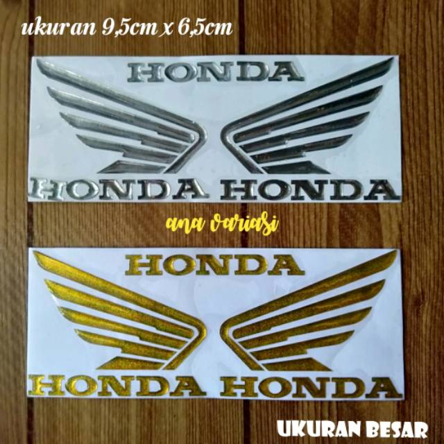 Stiker timbul emblem sayap honda emblem honda sayap stiker timbul honda