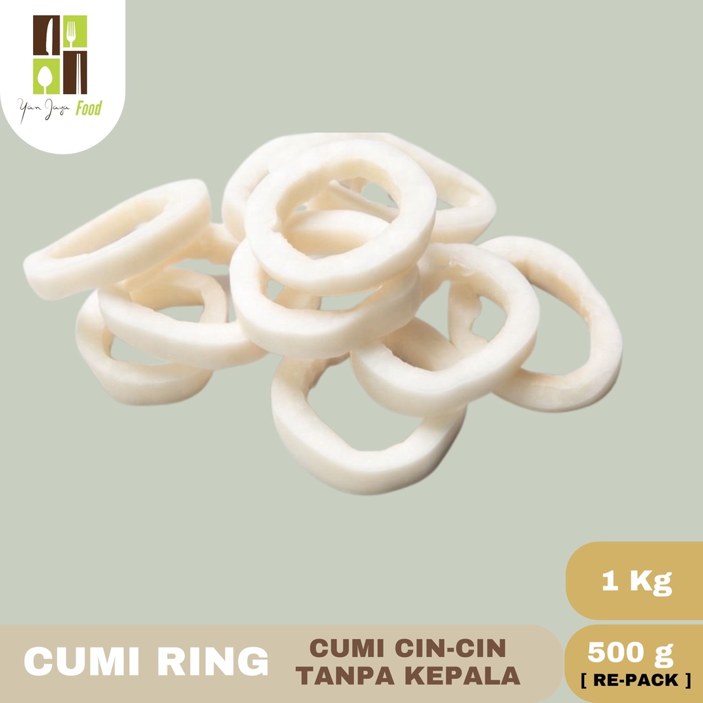 Cumi Ring Tanpa Kepala Squid Cumi Cincin Frozen [500g/1Kg]