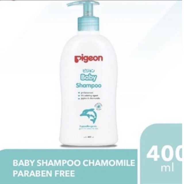 Pigeon Baby Shampo Chamomile 400ml Pump - Pigeon Shampo Bayi