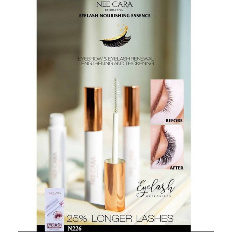 (READY) Nee Cara Eyelash Nourishing Essence serum Pelentik bulumata alami original Thailand