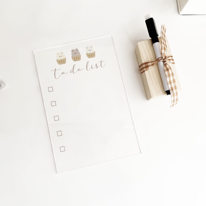 

Tofu Mini Acrylic To Do List