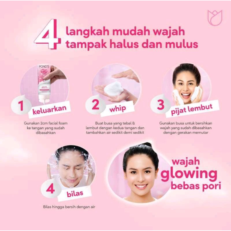 Ponds Serum Whip Facial Foam Pure Bright 100gr