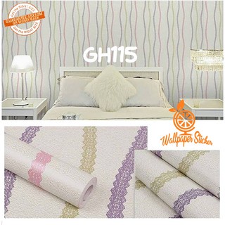 PROMO TERMURAH - WALLPAPER STIKER DINDING PREMIUM HIGH QUALITY MOTIF SALUR ULIR BEST SELLER !!!!!!!!