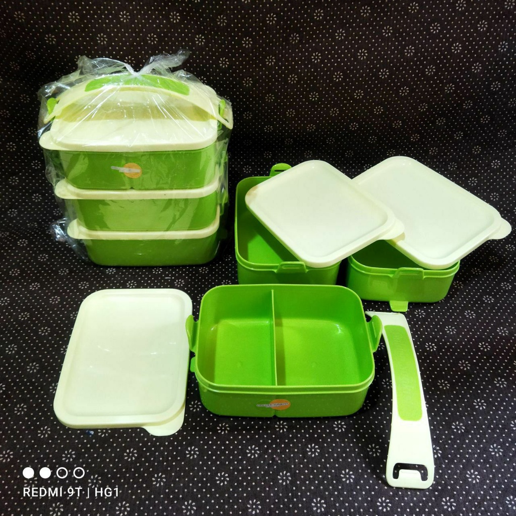 RANTANG GOLDEN SUNKIST/RANTANG MAKANAN/RANTANG NASI/Rantang Piknik Susun 3 RPS-9022 Golden Sunkis