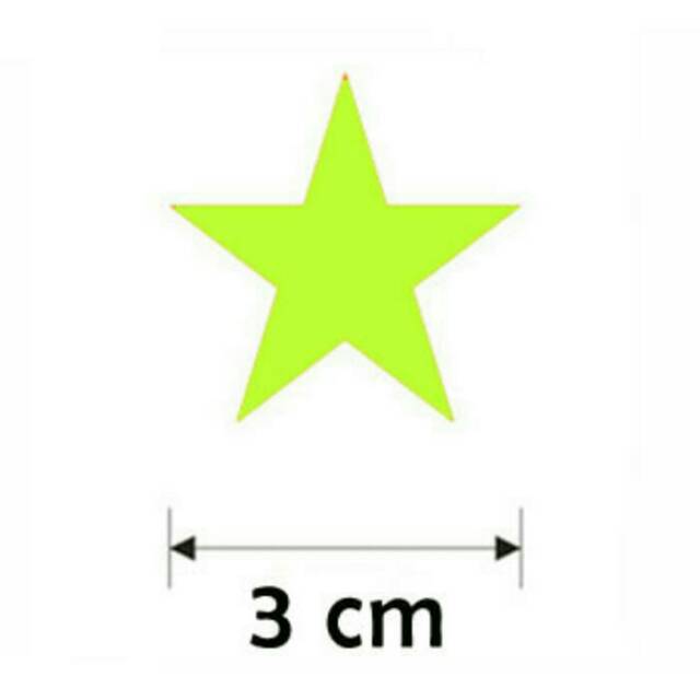 Tempelan Sticker Bintang Glow In The Dark atau Wall Sticker Bintang Glow In The Dark